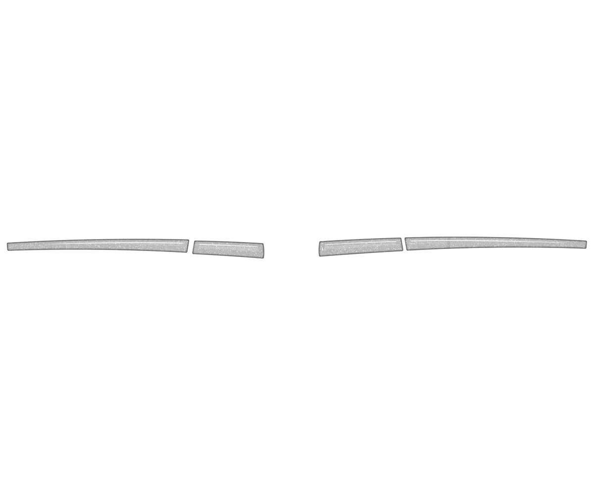 Mirror w/o Blinker Accent Trim Fits 2016-2023 Toyota Tacoma Without Blinkers *OE Color - Silver Sky Metallic