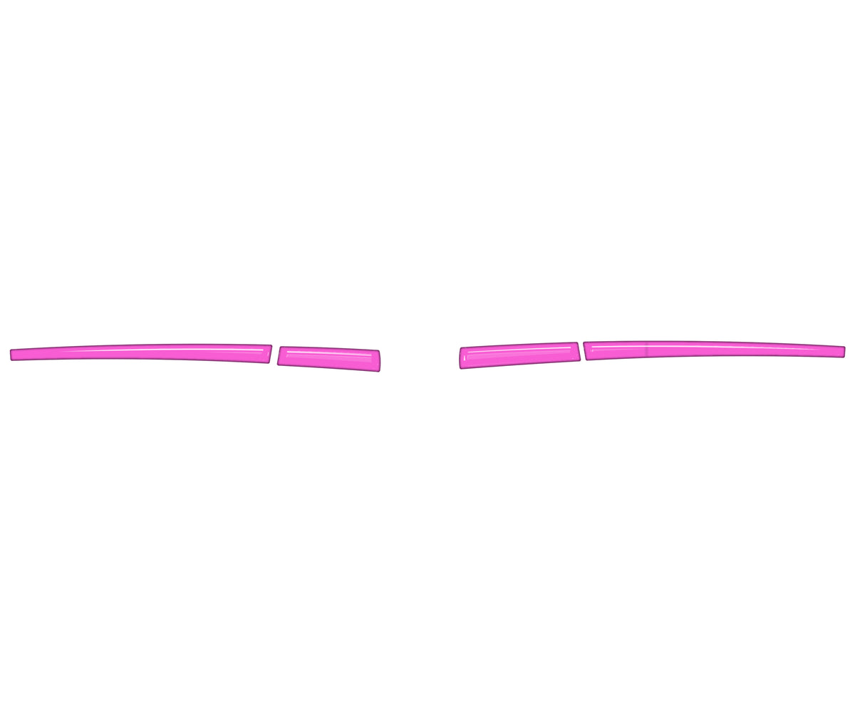 Mirror w/o Blinker Accent Trim Fits 2016-2023 Toyota Tacoma Without Blinkers Hot Pink