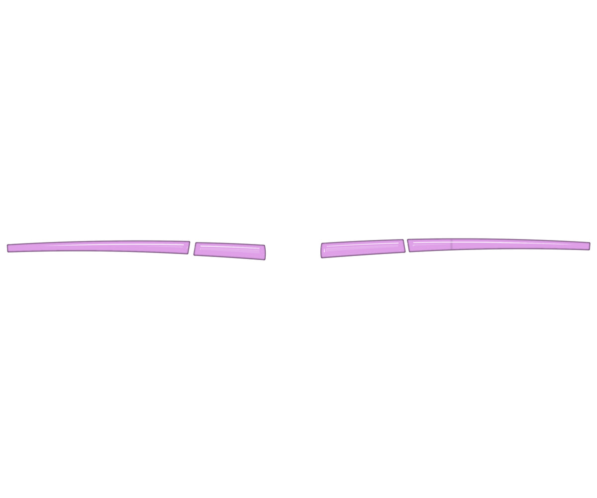 Mirror w/o Blinker Accent Trim Fits 2016-2023 Toyota Tacoma Without Blinkers Lavender Purple