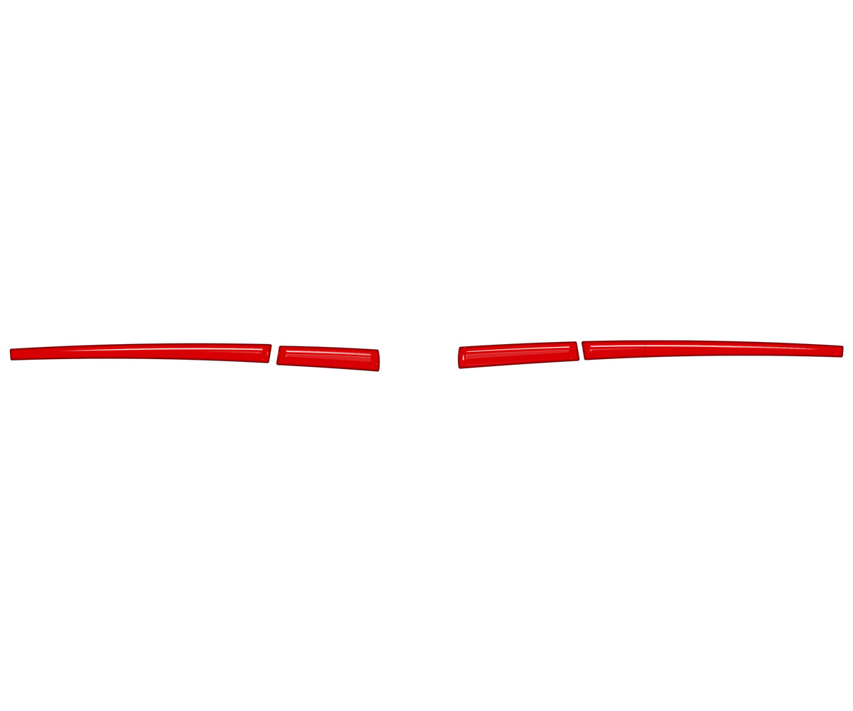 Mirror w/o Blinker Accent Trim Fits 2016-2023 Toyota Tacoma Without Blinkers *OE Color - Gloss TRD Red