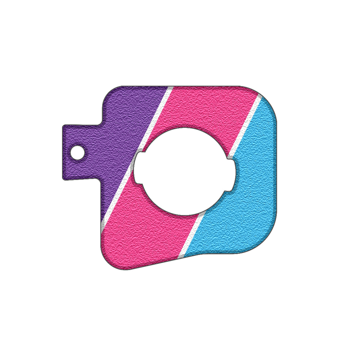 Gas Cap Holder (Long Bed Only) Fits 2005-2015 Toyota Tacoma 2nd Gen (2005-2015) Long Bed TRI-Color (Purple/Pink/Blue)