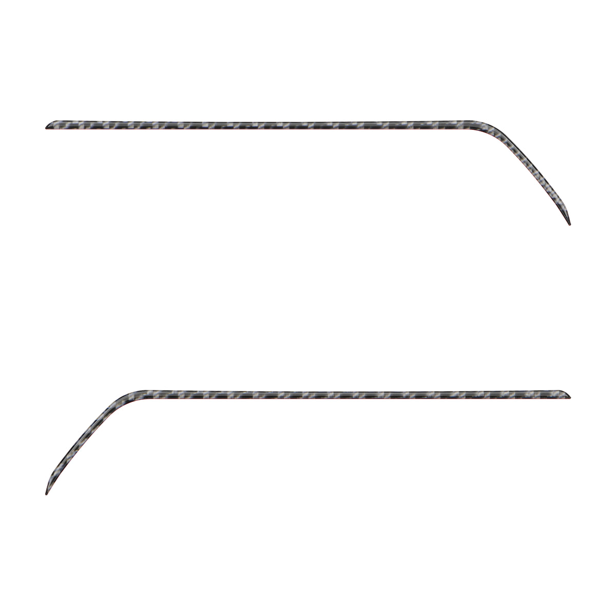 Rear Door Switch Side Panel Inserts Fits 2016-2023 Toyota Tacoma Real Carbon Fiber(Domed)