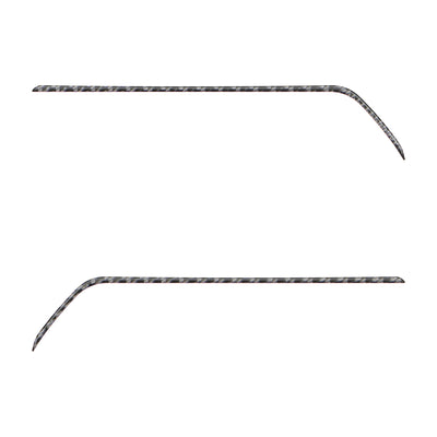 Rear Door Switch Side Panel Inserts Fits 2016-2023 Toyota Tacoma Real Carbon Fiber(Domed)