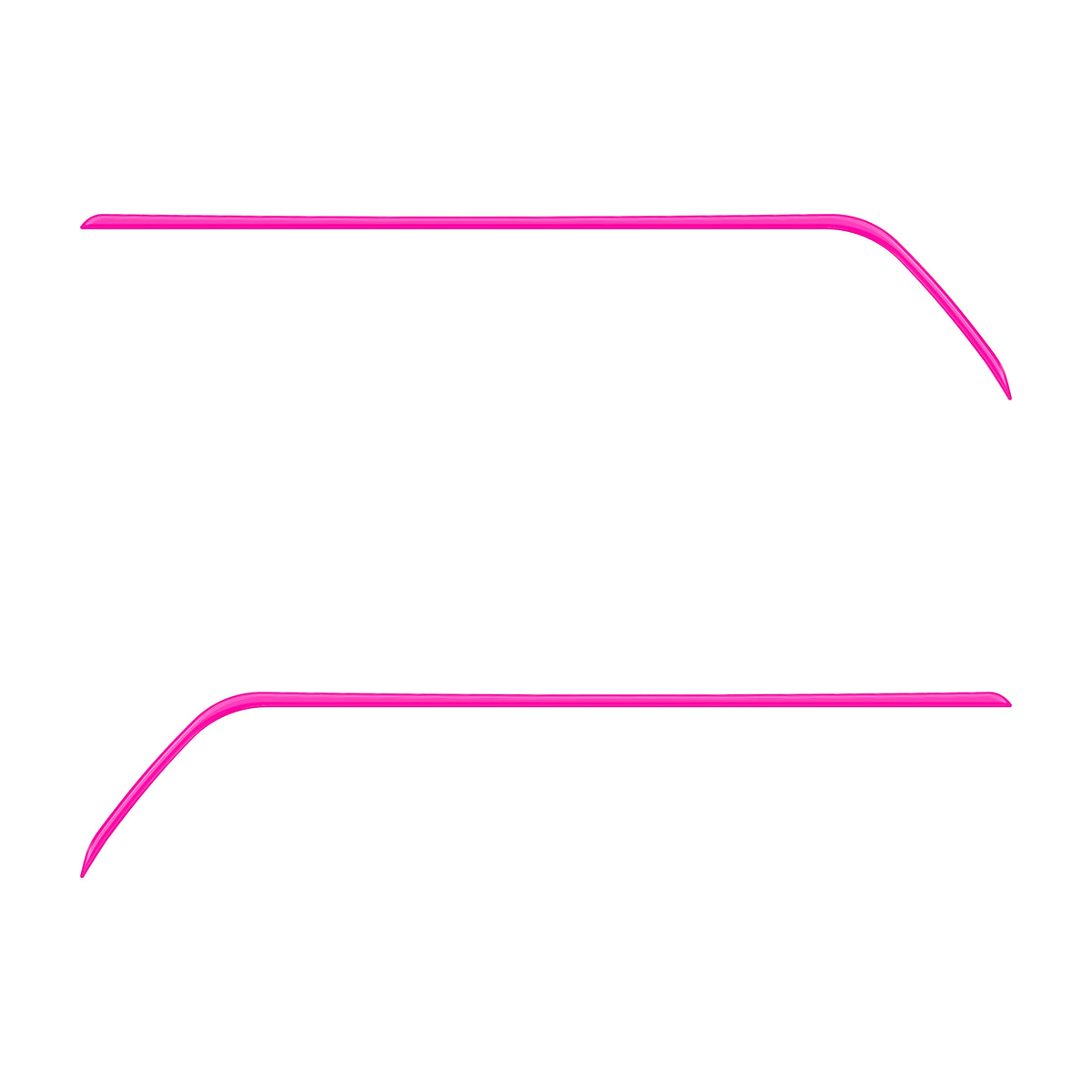 Rear Door Switch Side Panel Inserts Fits 2016-2023 Toyota Tacoma Hot Pink