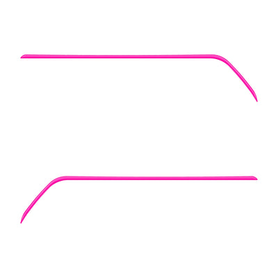 Rear Door Switch Side Panel Inserts Fits 2016-2023 Toyota Tacoma Hot Pink