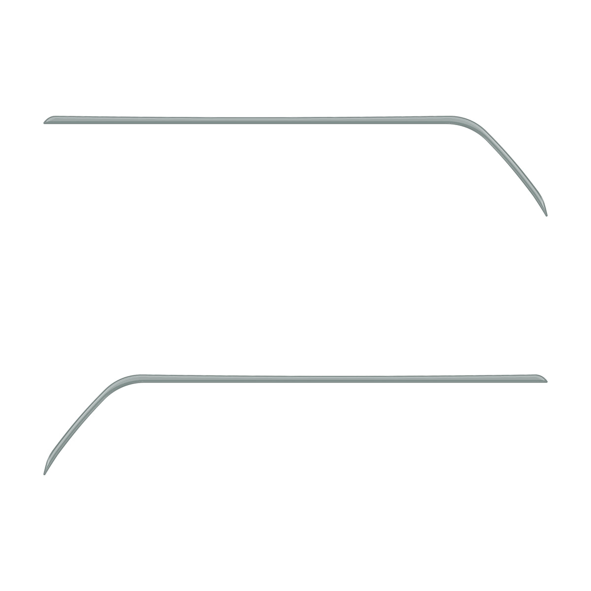 Rear Door Switch Side Panel Inserts Fits 2016-2023 Toyota Tacoma *OE Color - Lunar Rock