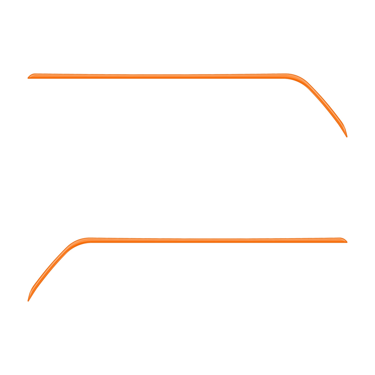Rear Door Switch Side Panel Inserts Fits 2016-2023 Toyota Tacoma Gloss Orange