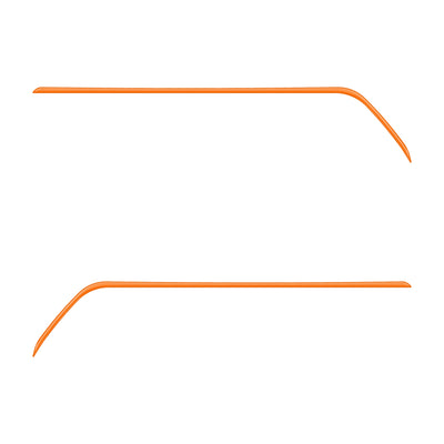 Rear Door Switch Side Panel Inserts Fits 2016-2023 Toyota Tacoma Gloss Orange