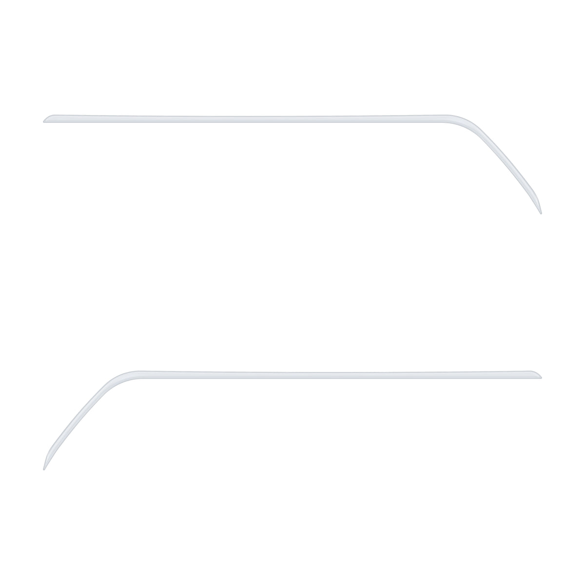 Rear Door Switch Side Panel Inserts Fits 2016-2023 Toyota Tacoma Gloss White