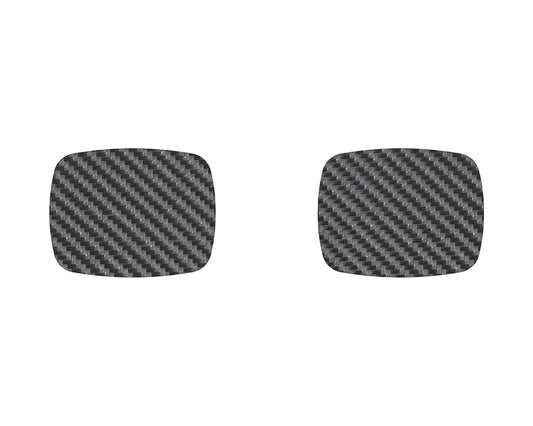 Door Handle Protector (2 Doors) Inserts Fits 2016-2023 Toyota Tacoma 2 Door Real Carbon Fiber(Raw)
