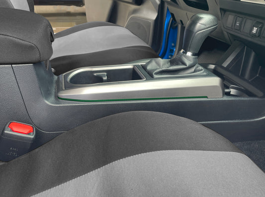 Automatic - Side Center Console Line Inserts Fits 2016-2022 Toyota Tacoma Automatic *OE Color - Army Green