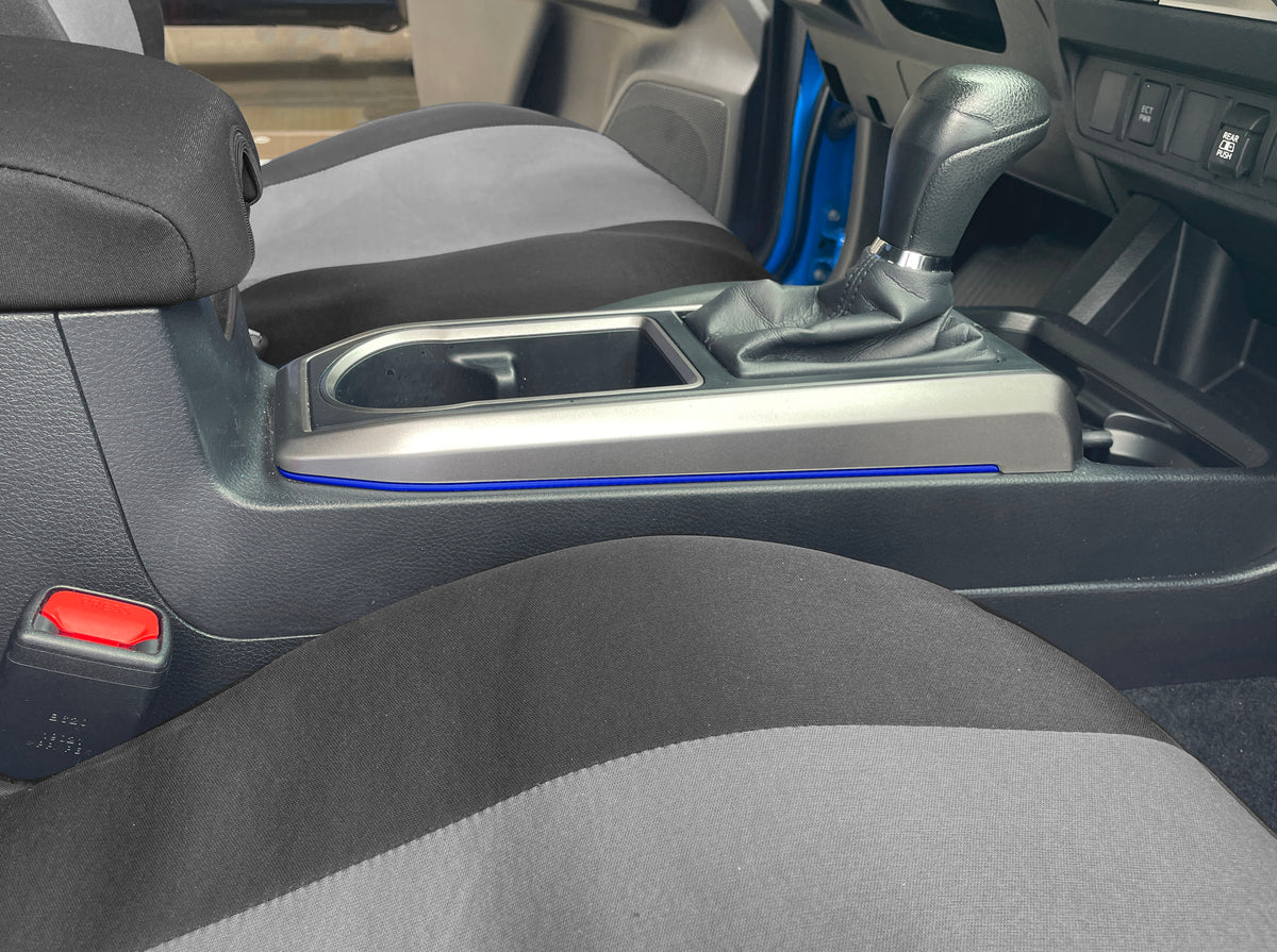Automatic - Side Center Console Line Inserts Fits 2016-2022 Toyota Tacoma Automatic *OE Color - Voodoo Blue