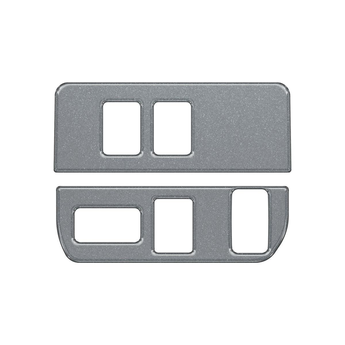 Dim Light Control Accent Trim Fits 2016-2022 Toyota Tacoma 3-Switches (V2) *OE Color - Magnetic Gray Metallic