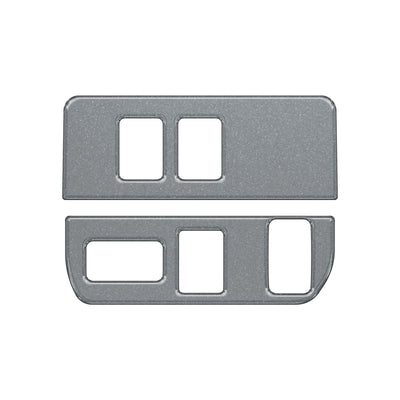 Dim Light Control Accent Trim Fits 2016-2022 Toyota Tacoma 3-Switches (V2) *OE Color - Magnetic Gray Metallic