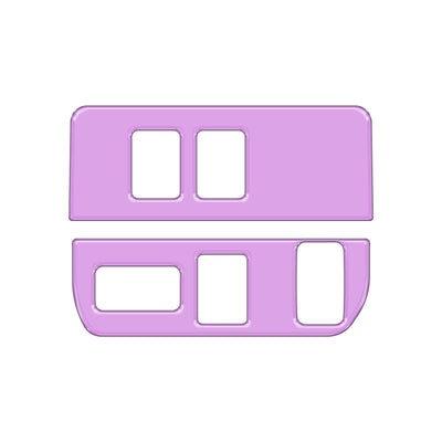 Dim Light Control Accent Trim Fits 2016-2022 Toyota Tacoma 3-Switches (V2) Lavender Purple