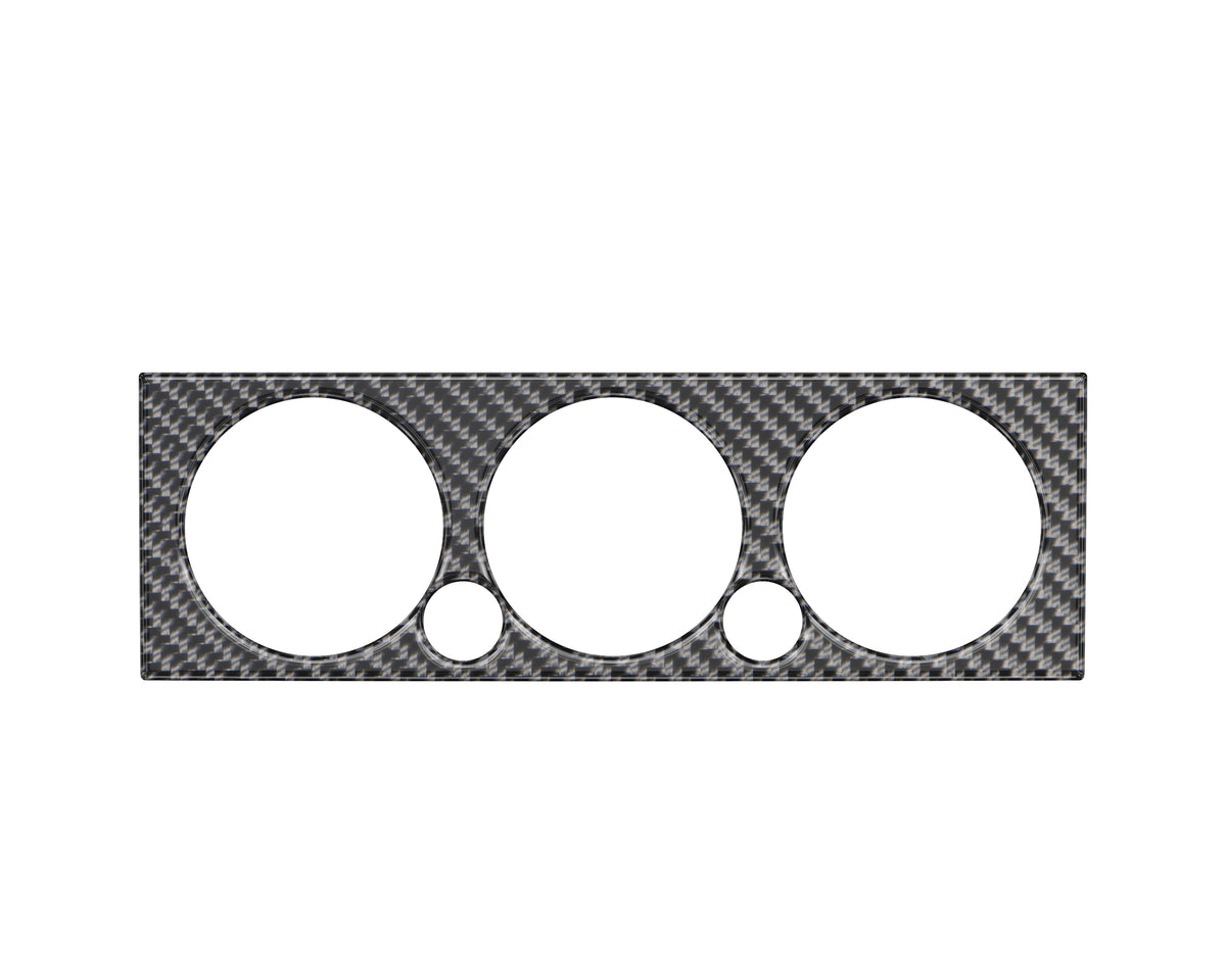 Climate Control Accent Trim Fits 2005-2015 Toyota Tacoma Real Carbon Fiber(Domed)