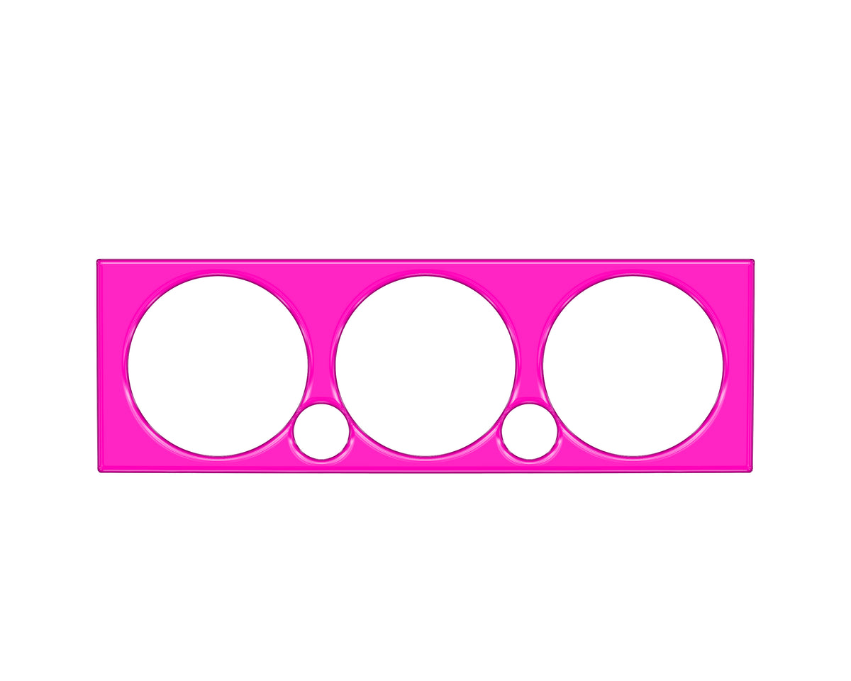 Climate Control Accent Trim Fits 2005-2015 Toyota Tacoma Hot Pink