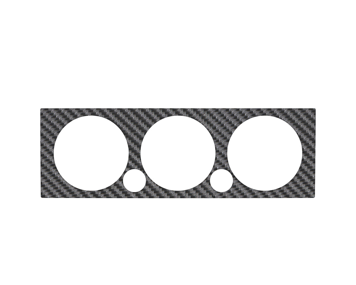 Climate Control Accent Trim Fits 2005-2015 Toyota Tacoma Real Carbon Fiber(Raw)