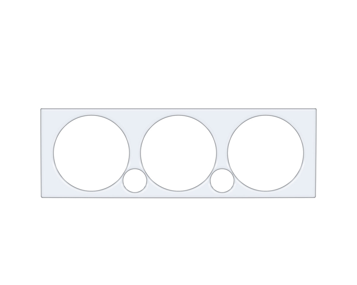 Climate Control Accent Trim Fits 2005-2015 Toyota Tacoma Gloss White