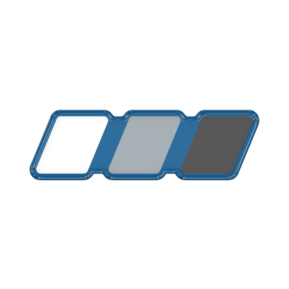 TRI-Color Standard Badge Overlays Fits - Toyota Domed (Standard Badge) Grayscale TRI-Color w/ *OE Color - Cavalry Blue