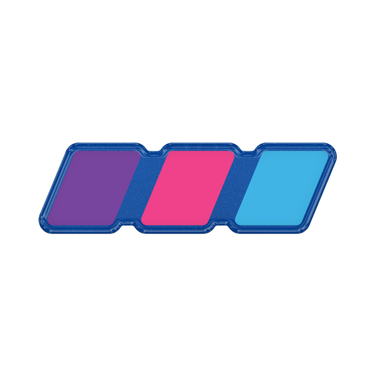 TRI-Color Standard Badge Overlays Fits - Toyota Domed (Standard Badge) Lady TRI-Color w/ *OE Color - Blazing Blue