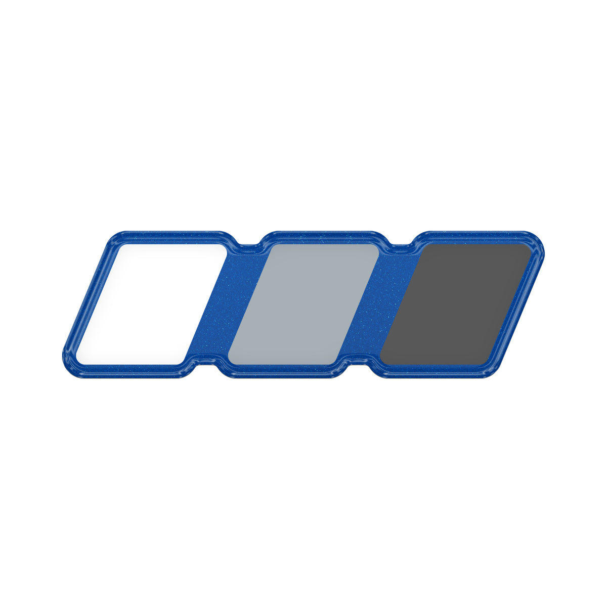 TRI-Color Standard Badge Overlays Fits - Toyota Domed (Standard Badge) Grayscale TRI-Color w/ *OE Color - Blazing Blue