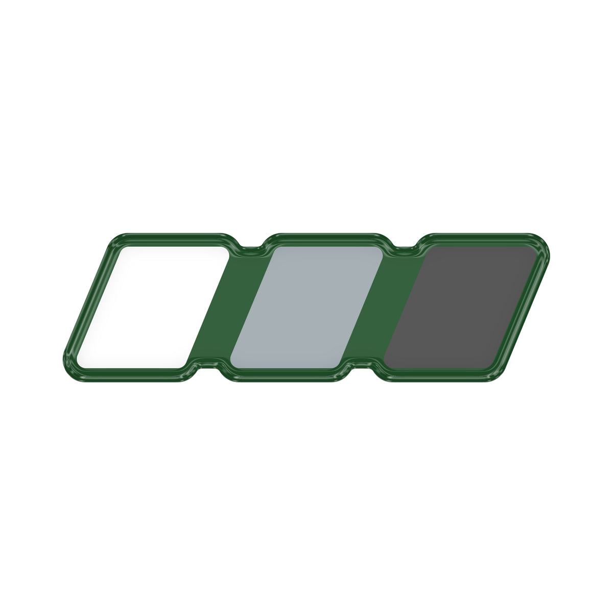 TRI-Color Standard Badge Overlays Fits - Toyota Domed (Standard Badge) Grayscale TRI-Color w/ *OE Color - Army Green