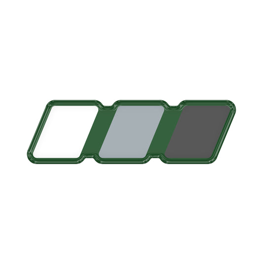 TRI-Color Standard Badge Overlays Fits - Toyota Domed (Standard Badge) Grayscale TRI-Color w/ *OE Color - Army Green