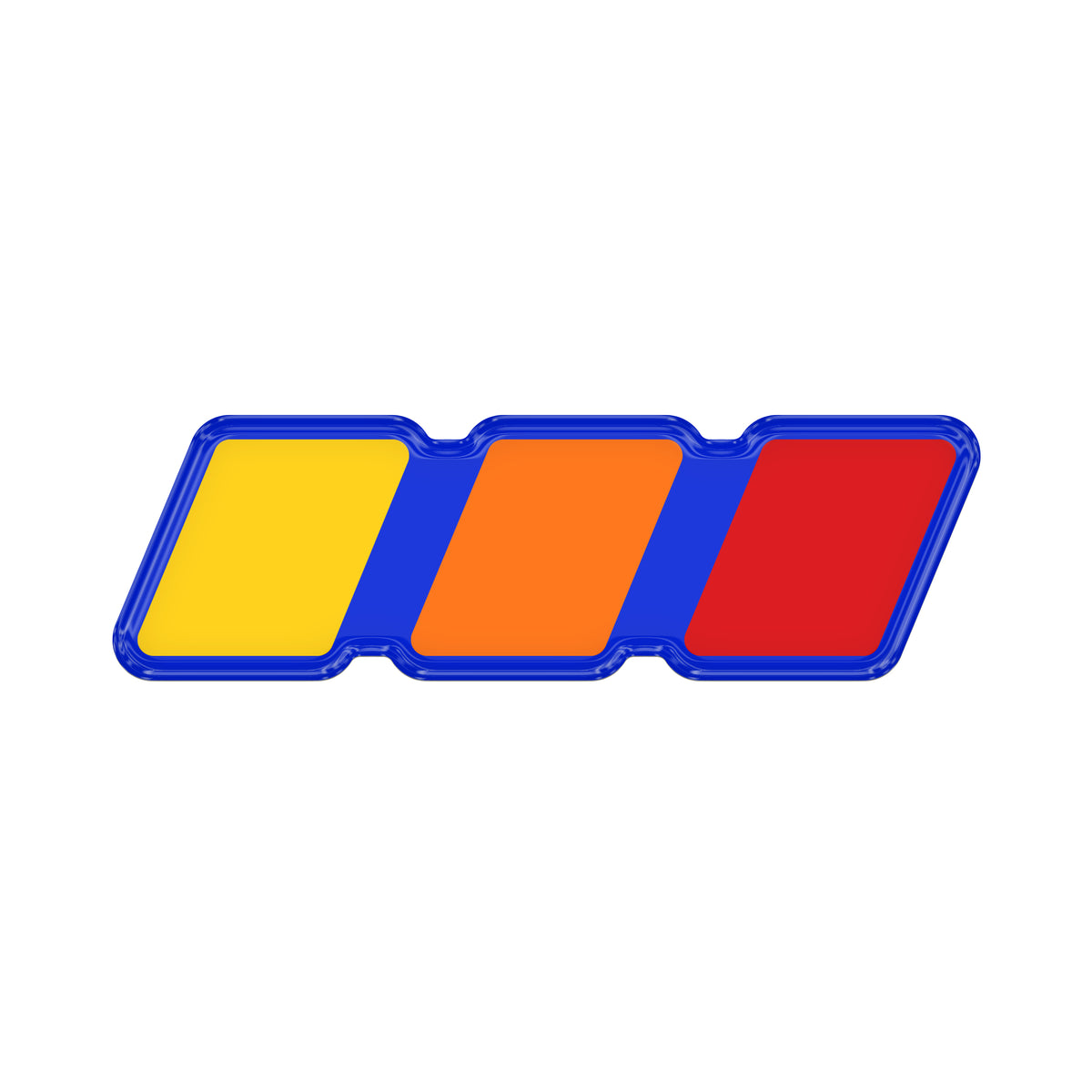 TRI-Color Standard Badge Overlays Fits - Toyota Domed (Standard Badge) TRI-Color w/ *OE Color - Voodoo Blue