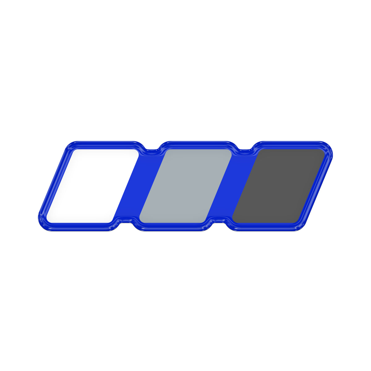 TRI-Color Standard Badge Overlays Fits - Toyota Domed (Standard Badge) Grayscale TRI-Color w/ *OE Color - Voodoo Blue