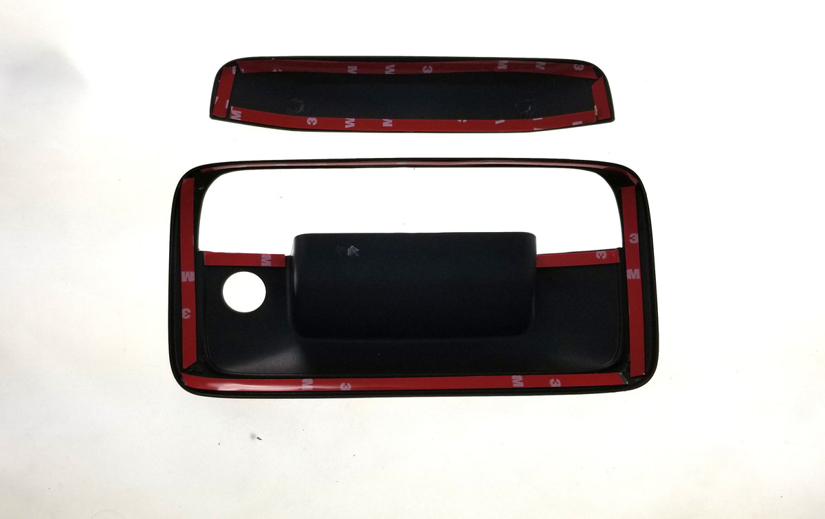 2014-2019 Chevrolet Colorado 2PC Gloss Black Tailgate Handle Cover Chrome Delete Kit