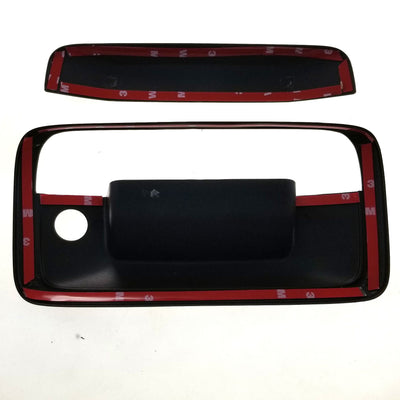 2014-2019 Chevrolet Colorado 2PC Gloss Black Tailgate Handle Cover Chrome Delete Kit