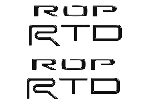 "TRD PRO" Bed Side(PAIR) Letter Inserts Fits 2015-2021 Toyota Tundra Gloss Black