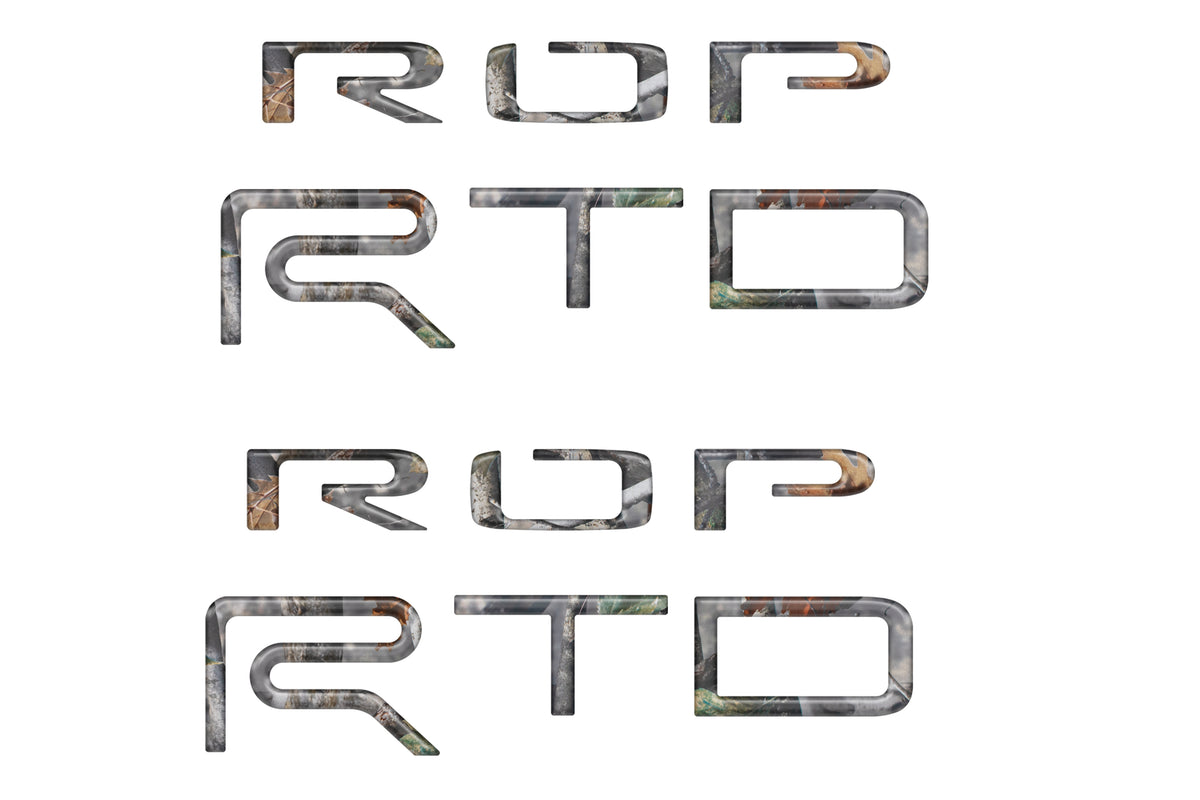 "TRD PRO" Bed Side(PAIR) Letter Inserts Fits 2015-2021 Toyota Tundra Camouflage