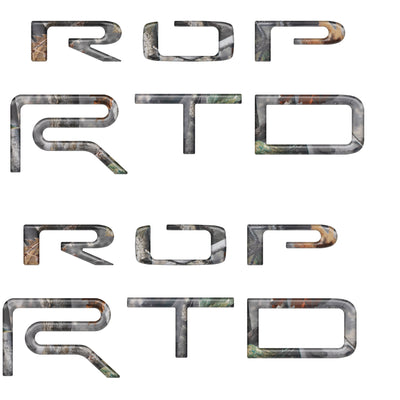 "TRD PRO" Bed Side(PAIR) Letter Inserts Fits 2015-2021 Toyota Tundra Camouflage