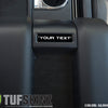 Center Console Badge/Custom Text Accent Trim Fits 2014-2021 Toyota Tundra Gloss Black