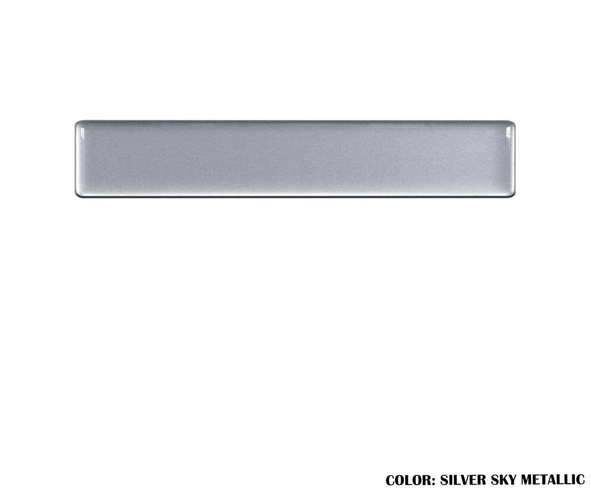 Center Console Badge/Custom Text Accent Trim Fits 2014-2021 Toyota Tundra *OE Color - Silver Sky Metallic