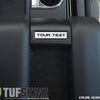 Center Console Badge/Custom Text Accent Trim Fits 2014-2021 Toyota Tundra Gloss White