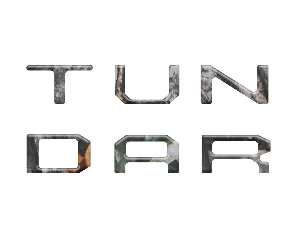 Dual Climate Control Radio "TUNDRA" Letter Inserts Fits 2014-2021 Toyota Tundra Dual Climate Camouflage