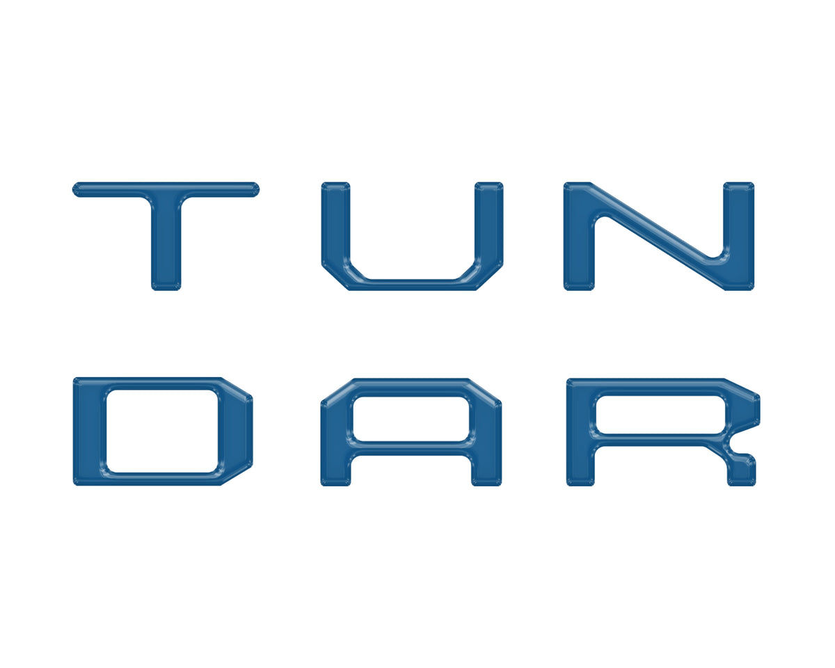 Dual Climate Control Radio "TUNDRA" Letter Inserts Fits 2014-2021 Toyota Tundra Dual Climate *OE Color - Cavalry Blue