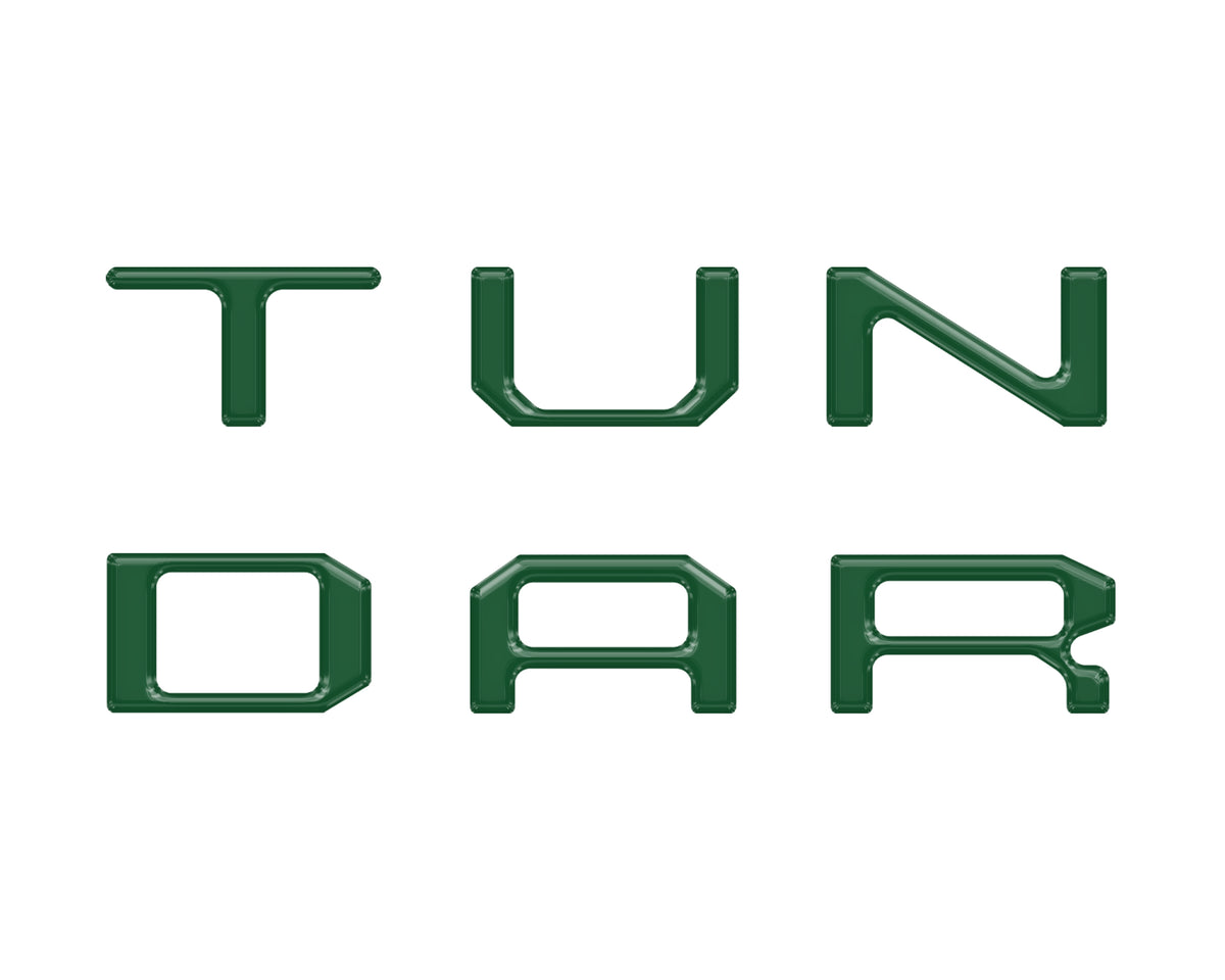 Dual Climate Control Radio "TUNDRA" Letter Inserts Fits 2014-2021 Toyota Tundra Dual Climate *OE Color - Army Green