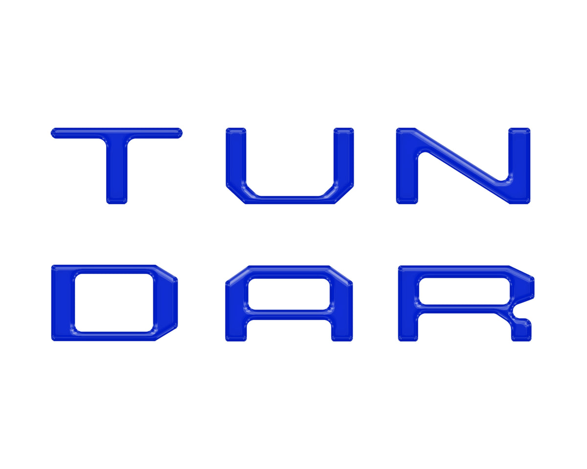 Dual Climate Control Radio "TUNDRA" Letter Inserts Fits 2014-2021 Toyota Tundra Dual Climate *OE Color - Voodoo Blue