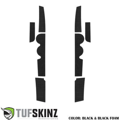 Front Door Side Foam (D-Cab + CrewMax) Inserts Fits 2007-2021 Toyota Tundra Front Doors Only Black/Black