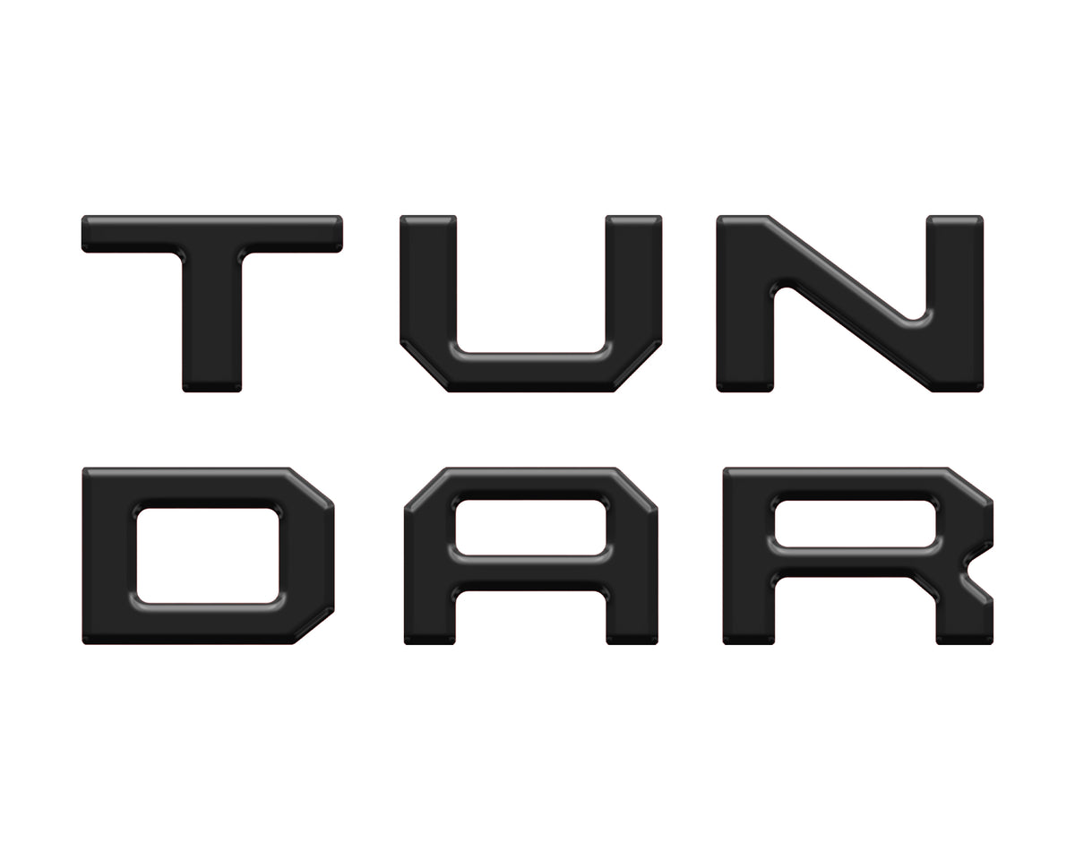 Single Climate Control Radio Letter Inserts Fits 2014-2020 Toyota Tundra Single Climate Matte Black