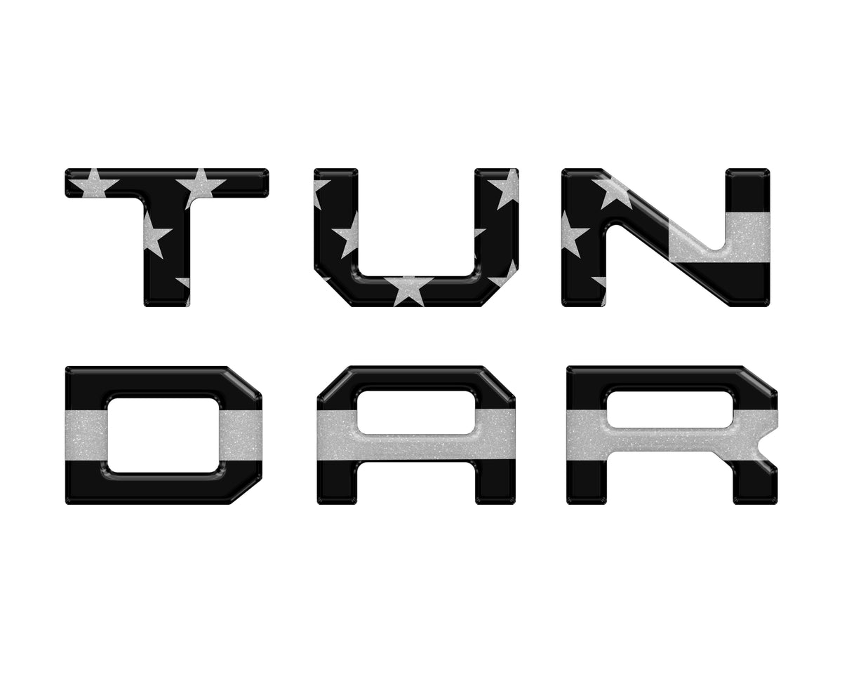 Single Climate Control Radio Letter Inserts Fits 2014-2020 Toyota Tundra Single Climate Black/Silver American Flag