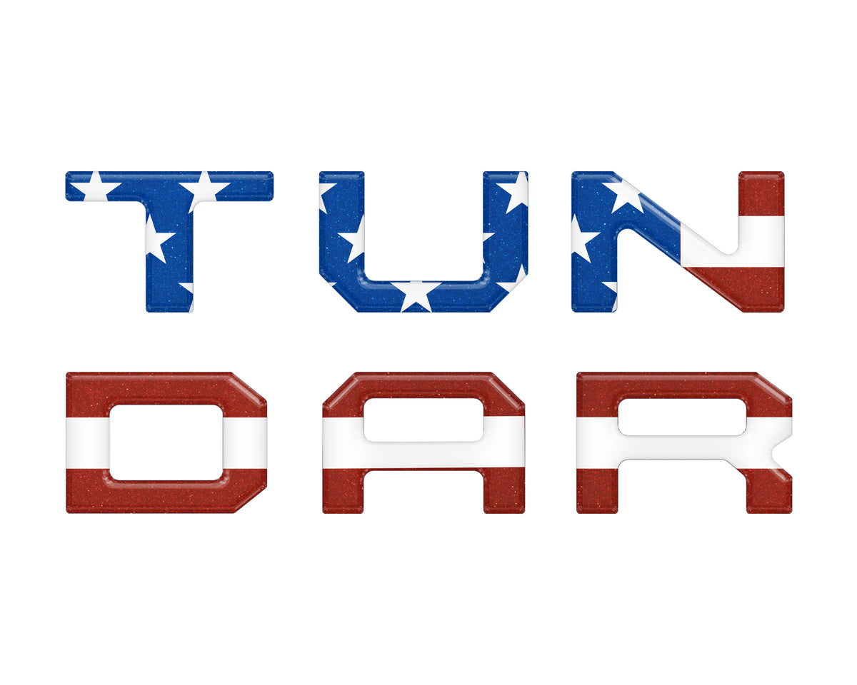 Single Climate Control Radio Letter Inserts Fits 2014-2020 Toyota Tundra Single Climate American Flag