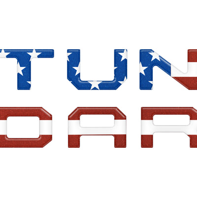 Single Climate Control Radio Letter Inserts Fits 2014-2020 Toyota Tundra Single Climate American Flag