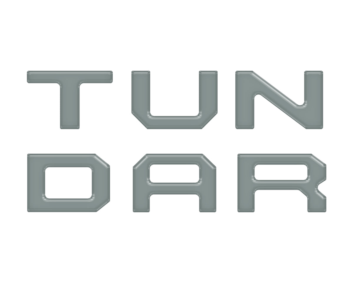 Single Climate Control Radio Letter Inserts Fits 2014-2020 Toyota Tundra Single Climate *OE Color - Lunar Rock