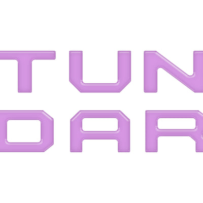 Single Climate Control Radio Letter Inserts Fits 2014-2020 Toyota Tundra Single Climate Lavender Purple