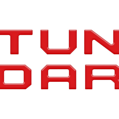 Single Climate Control Radio Letter Inserts Fits 2014-2020 Toyota Tundra Single Climate *OE Color - Matte TRD Red